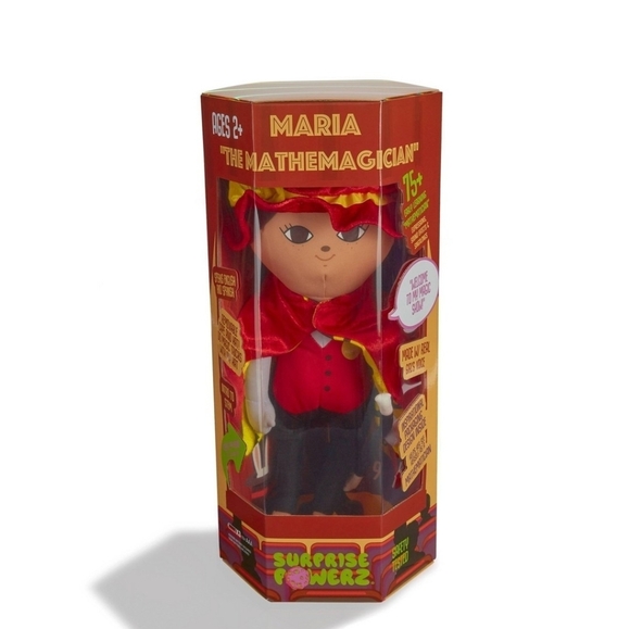 Suprise Powerz Other - María The Mathemagician Plush Doll Girls Toys, 16" Latina Doll, Educational Play